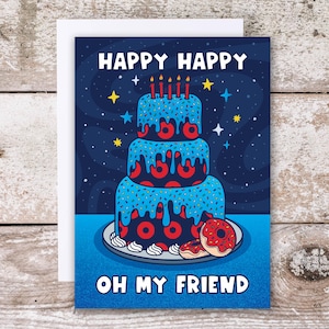 Phish-verjaardagskaart, Happy Happy Oh My Friend, cadeaus voor phish-fans, shakedown-merchandise, verjaardagskaart muziek, phish-cadeaus
