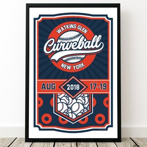 Phish Poster - Curveball Festival 2018, Phish Curveball Print, Summer Tour 2018, Phish Prints, Phish Wall Art