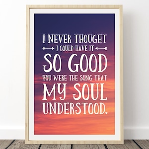 Phish Lyrics Poster - Joy, Phish Prints, Phish Song Lyrics Poster, Wedding Gifts for Phish fans, Phish Art