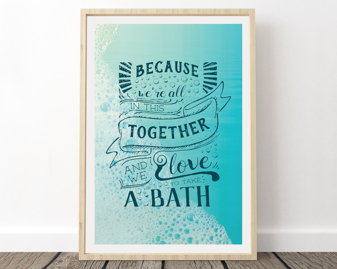 Phish Lyrics Poster Bathtub Gin We're All in This Etsy
