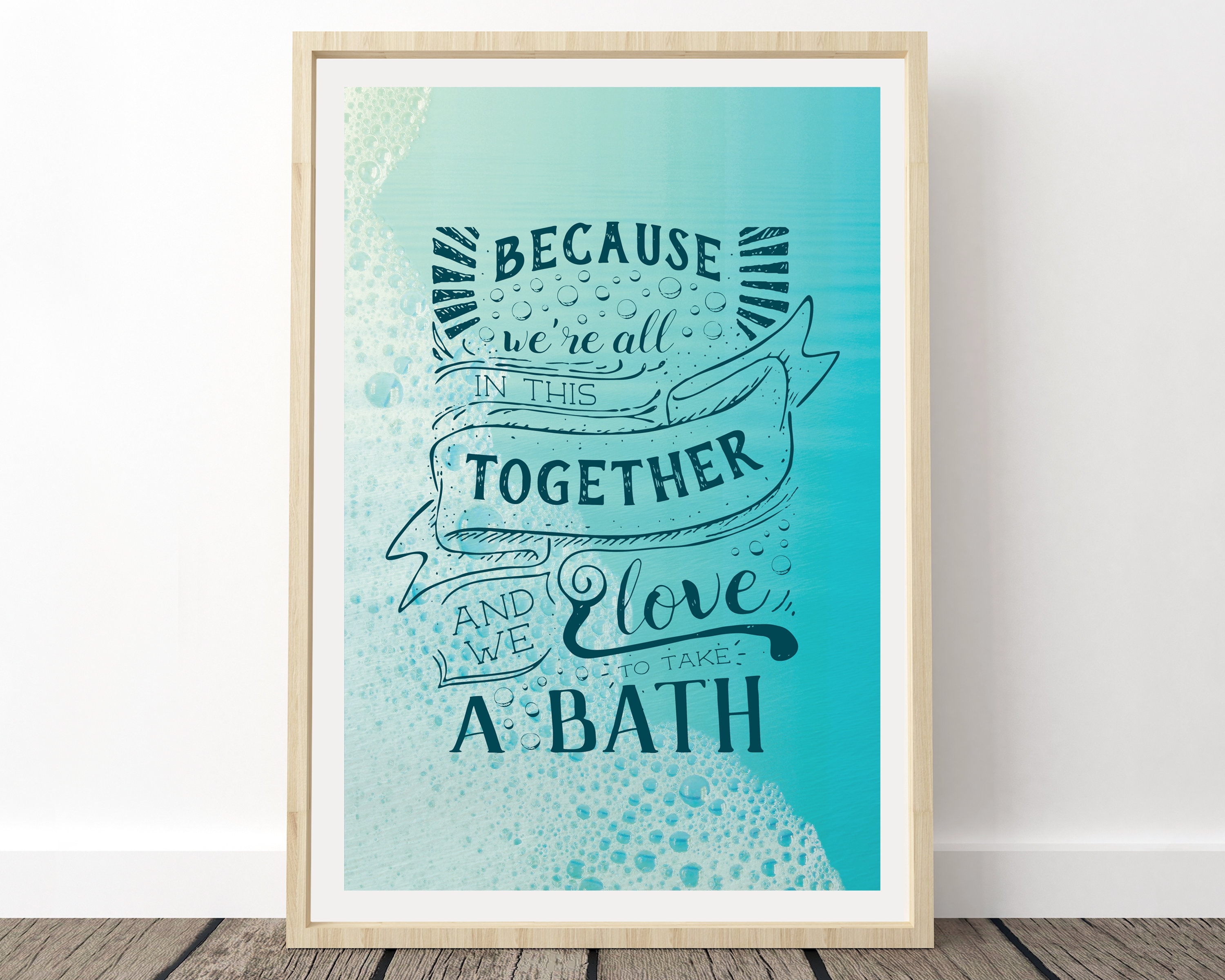 Phish Lyrics Poster Bathtub Gin We're All in This Etsy