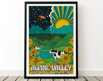 Phish Poster - Alpine Valley 2022, Phish Summer Tour 2022, Phish Art, Phish Prints, Concert Poster Art, Phan Art, Phish Alpine Poster