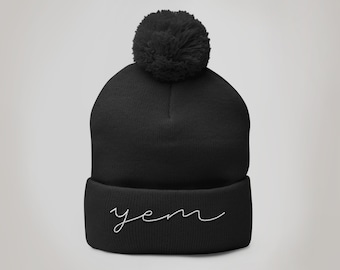 Phish YEM Winter Hat, Pom Pom Beanie, You Enjoy Myself, Phish Yem Hat, Phish Winter Gear