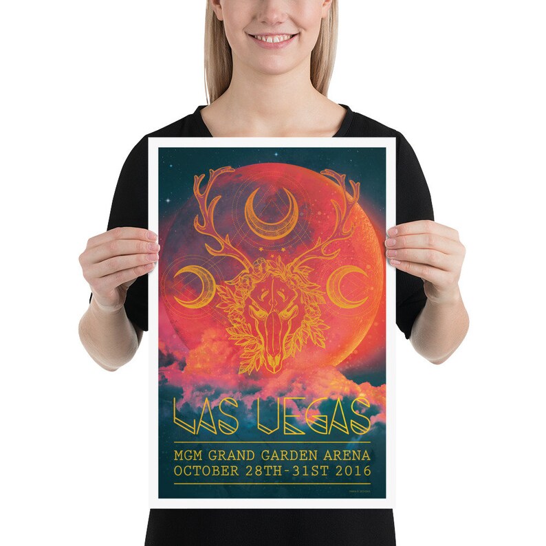 Phish Poster Las Vegas Halloween 2016 Vegas MGM Grand Etsy