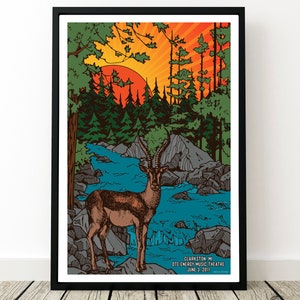 Phish Poster - Clarkston, MI 2011, Summer Tour 2011, Phish Prints, Phish Wall Art, Phish Concert Poster