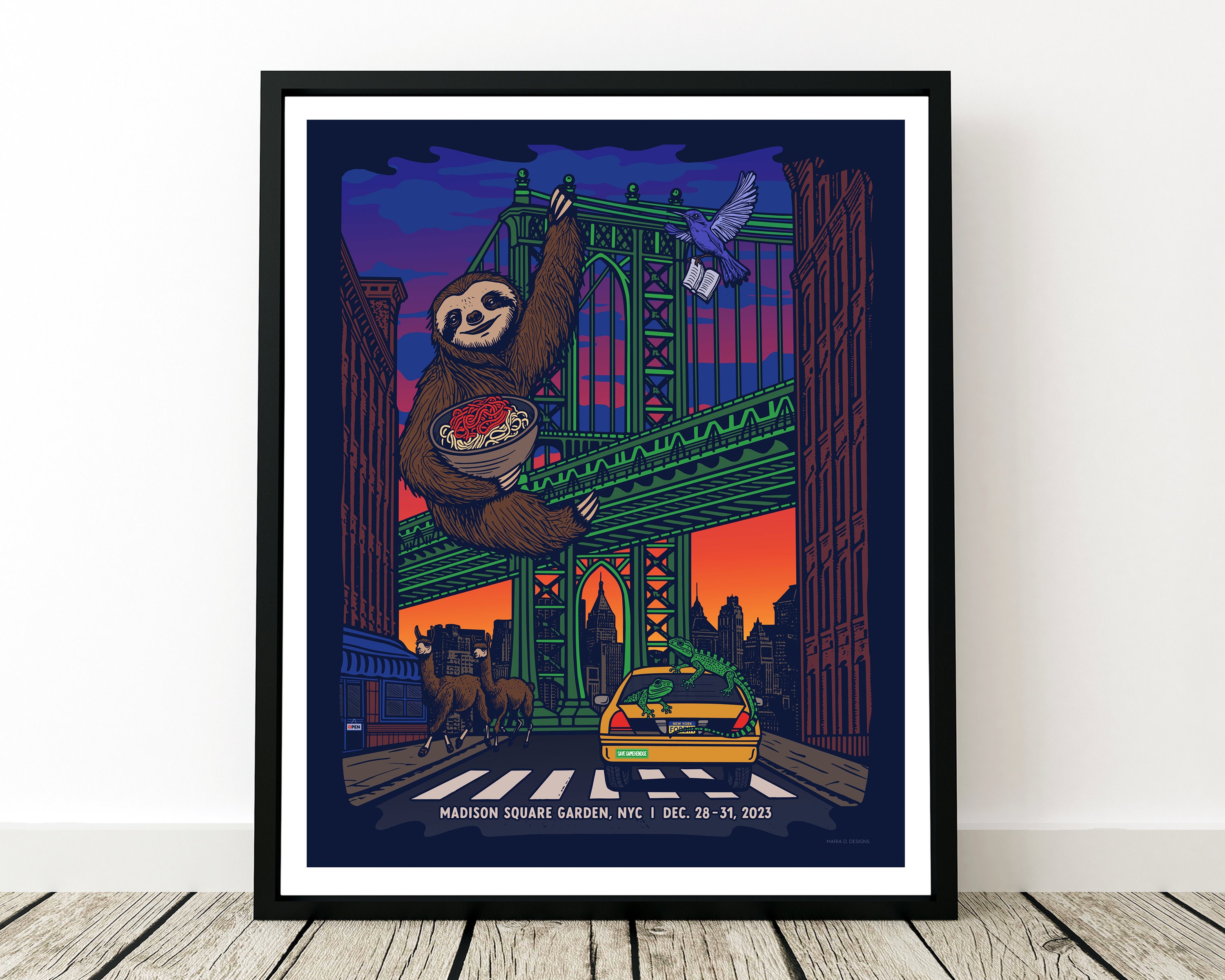 Phish Poster - Madison Square Garden, New York City 2023, Phish MSG Print, Phish Wall Art, Phish Tour 2023, Phish NYC, Phish Art