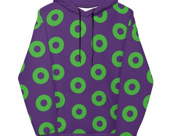 Phish Donut Hoodie, Phish Unisex Hoodie, Phish Mexico Donuts, All Over Print Hoodie, Recycled Hoodie, Phish Clothing, Shakedown Merch