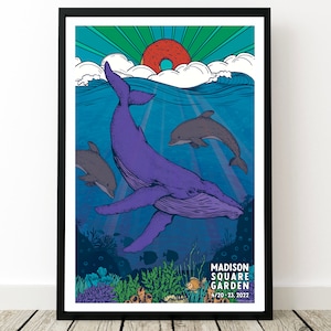 Phish Poster - Madison Square Garden, New York City 2022, Phish MSG Print, Phish Wall Art, Phish Tour 2022