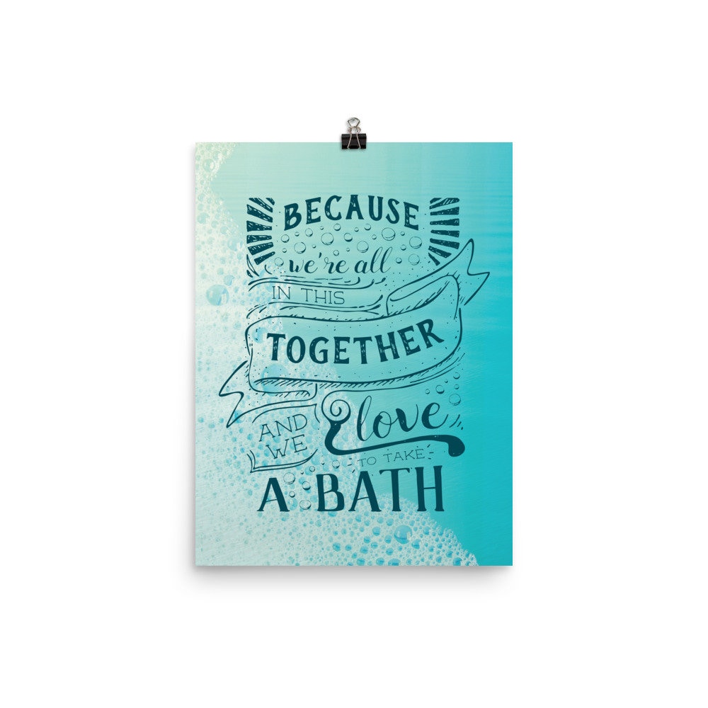 Phish Lyrics Poster Bathtub Gin We're All in This | Etsy