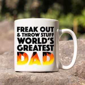 Phish Mug - Fuego, Phish World's Greatest Dad Mug, Phish Dads, Freak out throw stuff world's greatest dad, Phish Gifts for men, Phish Lyrics