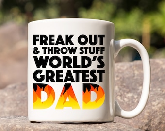 Phish Mug - Fuego, Phish World's Greatest Dad Mug, Phish Dads, Freak out throw stuff world's greatest dad, Phish Gifts for men, Phish Lyrics