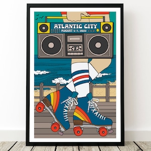 Phish Poster - Atlantic City NJ 2022, Phish Summer Tour 2022, Phish Art, Shakedown Merch, Phish Prints, Phish Concert Poster, Music Poster