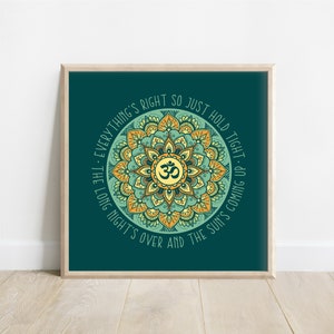 Phish Lyrics Poster - Everything's Right, Song Lyrics Poster, Phish Art, Phish Prints, Shakedown Merch, Phanart