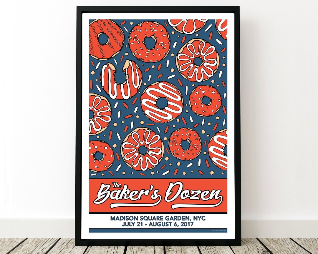 Phish Poster - the Baker's Dozen - Madison Square Garden, NYC 2017
