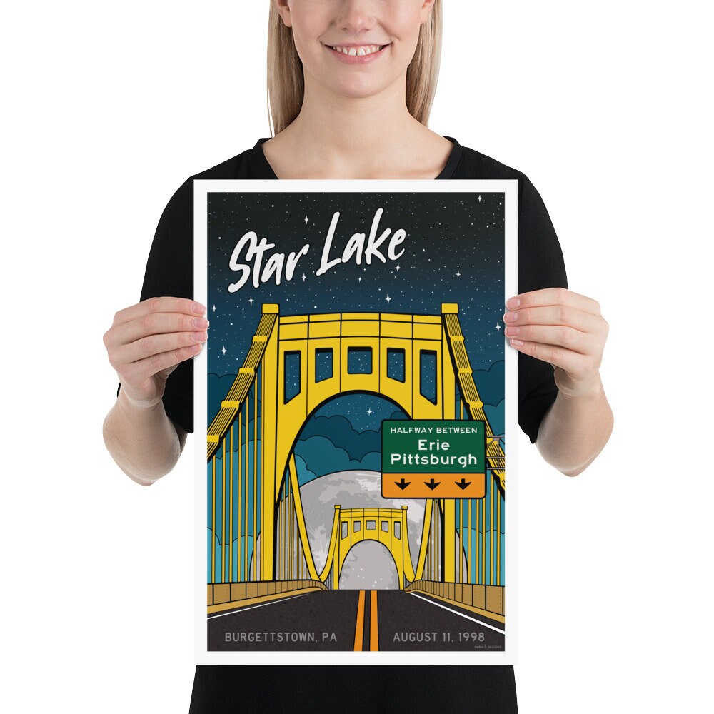 Phish Poster - Star Lake 1998, Phish Concert Poster, Phish Prints