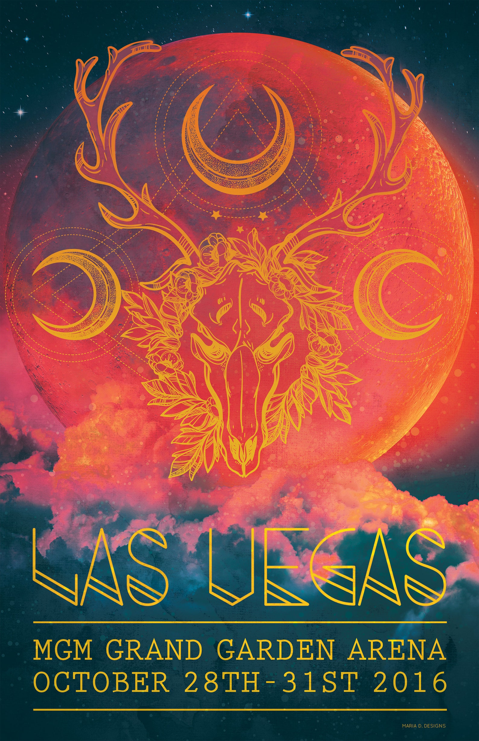 Phish Poster Las Vegas Halloween 2016 Vegas MGM Grand Etsy