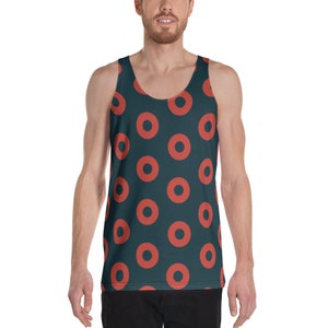 Heren Phish Donut Tank, Fishman Donut Print, Festival Gear