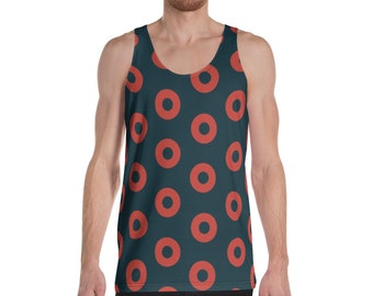 Men's Phish Donut Tank, Fishman Donut Print, Festival Gear