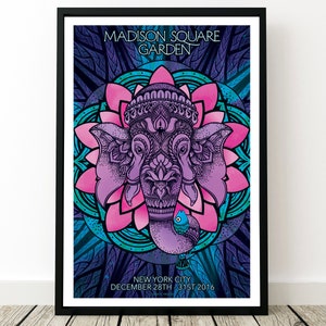 Póster de Phish - Madison Square Garden, Nueva York NYE 2016, Phish New Years MSG, Phish Wall Art, Phish MSG Print