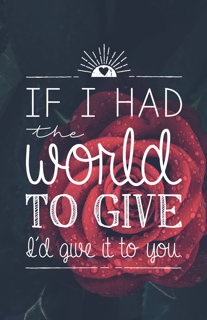 If I Had The World To Give Lyrics