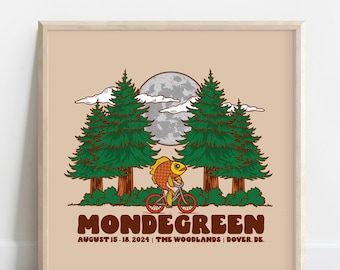 Phish Poster Mondegreen, Phish festival 2024, Phish Mondegreen Print, Phish Wall Art, Phish Summer Tour 2024, Phish Fan art, Phish Prints