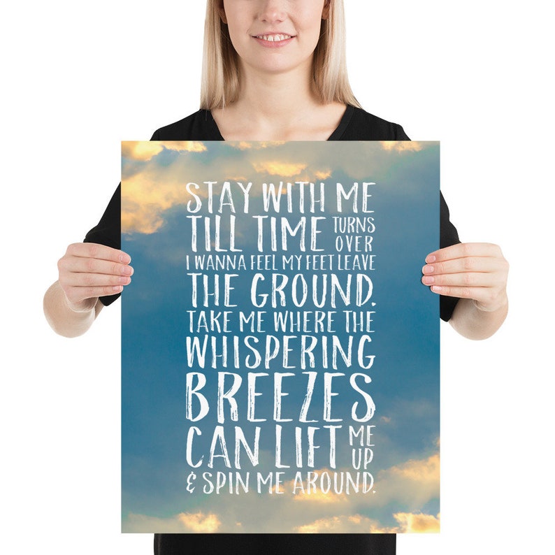Phish Lyrics Poster If I Could Love Song Art Phish Prints Etsy