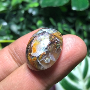 Cabochon Chrysokoll Konfetti enthalten Kupfer mit Chalcedon-seltene Einzelstück-hohe QUALITÄT-GUTE Qualität