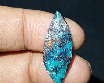 Cabochon Chrysocolla  native Copper -rare item-high QUALITY-GOOD quality