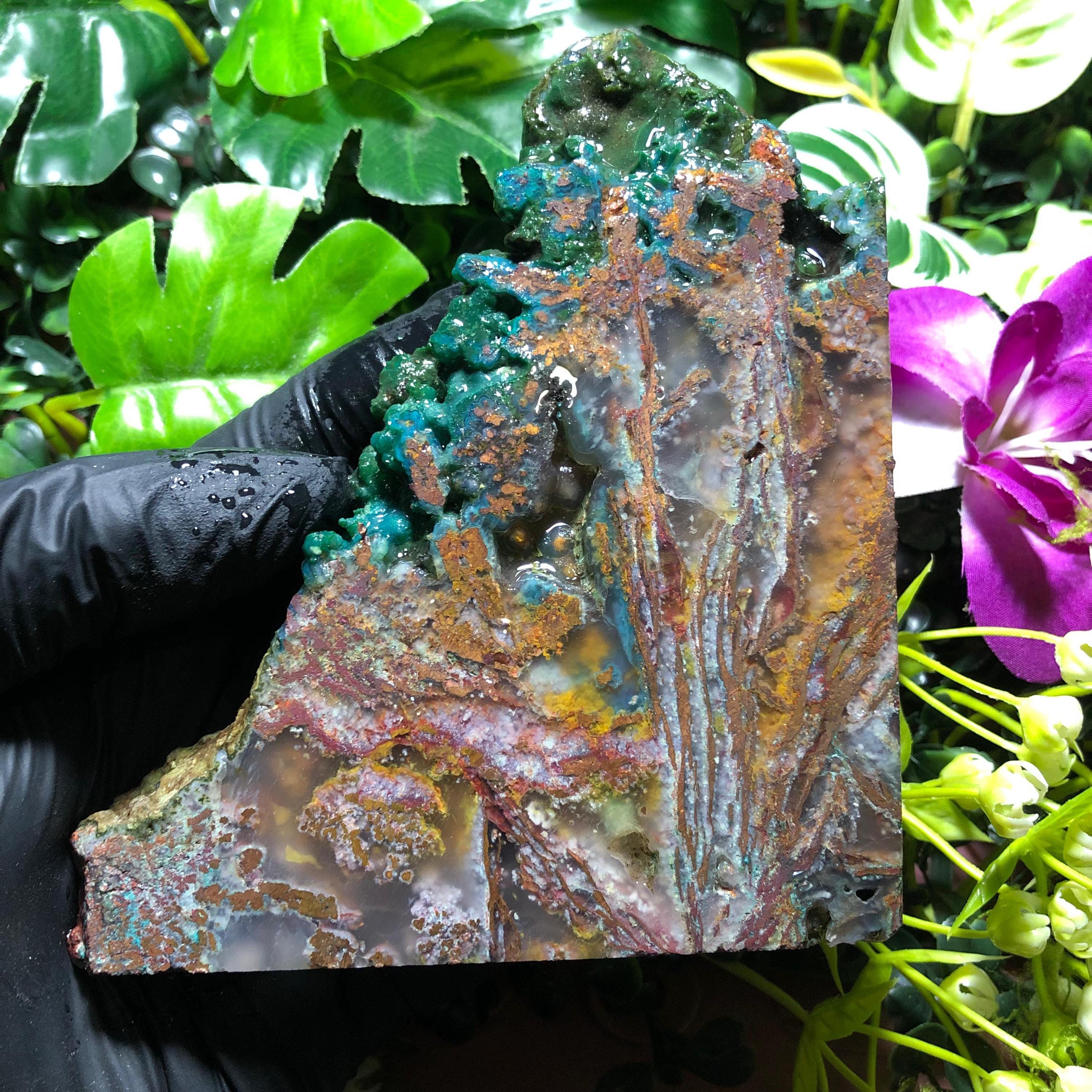 クリソコラ天然銅原石/カルセドニー/希少品/高品質 - Etsy 日本