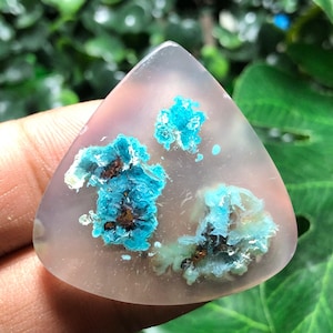 Cabochon Chrysokoll Konfetti enthalten Kupfer mit Chalcedon-seltene Einzelstück-hohe QUALITÄT-GUTE Qualität