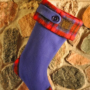 Christmas Stocking, Wool Christmas Stocking, Upcycled Wool Christmas Stocking, Recycled Wool Christmas Stocking, Farm House Decor