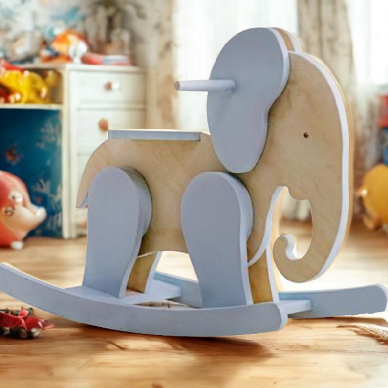 Instructables Rocking Elephant Elephant Rocking Toy SVG – Wooden Laser Cut File for Kids | DIY Animal ...