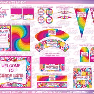 Candy Land Ultimate Party Pack PDF files