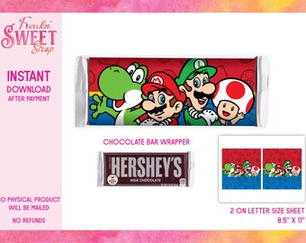 Super Mario Bros Chocolate Wrapper PDF file