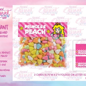 Princess PeachTreat Bag Card PDF file