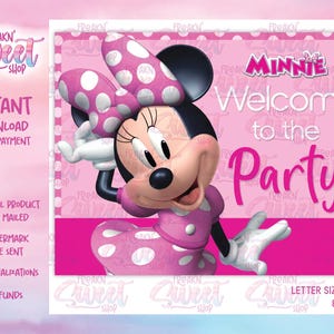 Minnie Welcome Sign PDF file