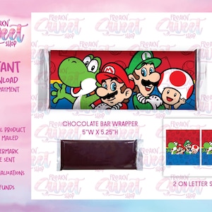 Super Mario Bros Chocolate Wrapper PDF file