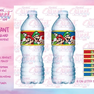 Super Mario Bros Flaschenverpackung PDF Datei