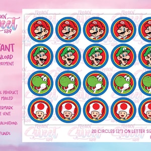 Super Mario Bros Kreise PDF Datei