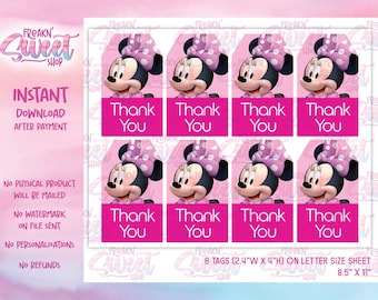 Minnie tacketiketter PDF-fil