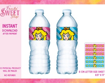 12OZ Princess Peach Kid's Water Bottle 