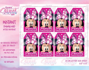 Minnie presentetiketter PDF-fil
