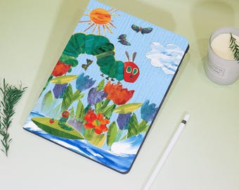 Hungry Caterpillar iPad Personalized Case For iPad Air 4/5/6,iPad 10/9/8, iPad 9.7&quot; 10.2&quot; 10.9&quot; 11&quot; 12.9&#39;&#39;,iPad Mini 7/6，iPad Pro 2024 Cover