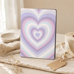 Purple Heart iPad Personalized Case For iPad Air 3/4/5/6,iPad 10/9/8, iPad 9.7" 10.2" 10.9" 11" 12.9'',iPad Mini 6/5,iPad pro2022 2024Case