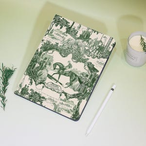 Taupe Green Art iPad Personalized Case For iPad Air 4/5/6, iPad 10/9/8, iPad 9.7&quot; 10.2&quot; 10.9&quot; 11&quot; 12.9&#39;&#39; , iPad Mini 7/6，iPad Pro 2024 Cover