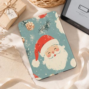 Winter Santa 2025 Kindle Case With Custom Name, Acrylic/Handstrap Options – Fits Kindle 8/10/11/12, Paperwhite 10/11/12th, Colorsoft, Kobo