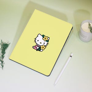 Custodia per iPad con gattino giallo adorabile per iPad Air 4/5/6, iPad 10/9/8, iPad 9.7" 10.2" 10.9" 11" 12.9'', iPad Mini 6/5, custodia per iPad pro2022, cover per iPad