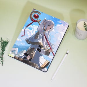 Anime Frieren iPad Personalized Case For iPad Air 3/4/5/6,iPad 10/9/8, iPad 9.7" 10.2" 10.9" 11" 12.9'',iPad Mini 6/5, iPad pro2022 2024Case