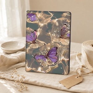 Niedliche Schmetterling iPad Hülle Für iPad Air 3/4/5/6,iPad 10/9/8,iPad 9,7 "10,2" 10,9 "11" 12,9 '',iPad Mini 6/5,iPad pro2022 2024Case