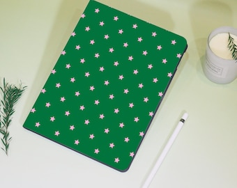 Girly Cute Pink and Green iPad Personalized Case For iPad Air 4/5/6,iPad 10/9, iPad 9.7&quot; 10.2&quot; 10.9&quot; 11&quot; 12.9&#39;&#39;,iPad Mini 7/6，iPad Pro Cover
